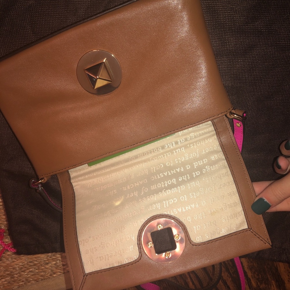 Kate Spade brown leather crossbody bag - Picture 4 of 5